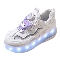 Girls Heelyshoes Summer 2024 New Childrens Roller Skates Lighted Kuromie Heelyshoes with Wheels