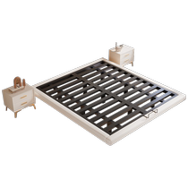 Iron suspended bed stainless steel home modern simple no bedside double bed rental house single iron bed iron frame bed