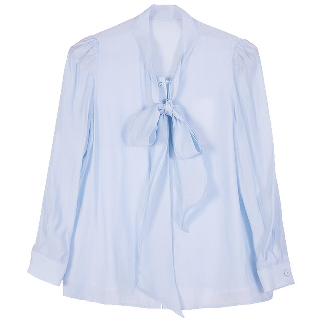 LaviniaClub long sleeve ribbon shirt