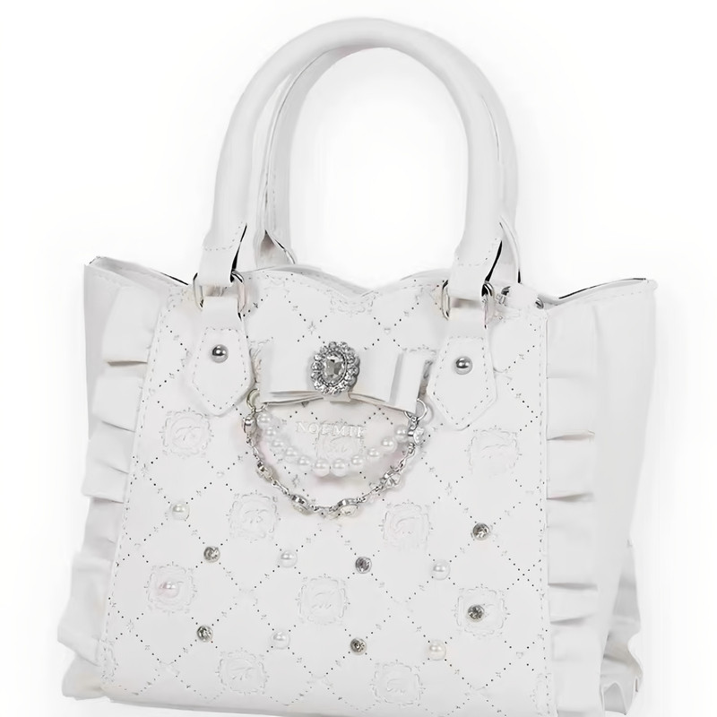 Domestic stock of noemie Sakimaru-san collaboration mass-produced bow tote bag, 2-way Lolita jewelry bag.