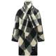 COCOBELLA scarf checkered coat