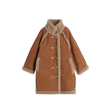 Momo's girls mid-length reversible jacket