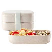 (Self-operated) Lekui lunch box sealed and leak-proof with partition microwave oven special lunch box for office workers students and children