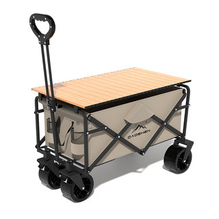 户外露营车可折叠手推车野营小拖车营地旅行车地摊野餐便携小拉车