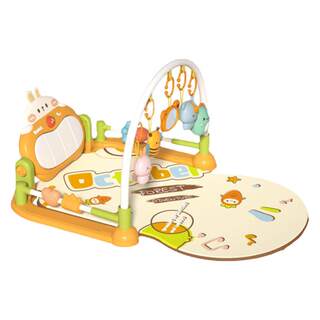 Baby Fitness Stand with Pedal Piano, Newborn Baby Gift, Educational Toy for 3-6 Months Old Babies, Early Education for Boys and Girls 9