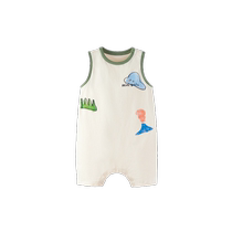 (Quick-drying and cool) Mini Balabala Jumpsuit Summer Boys and Girls Yunrou Antibacterial Baby Breathable Romper