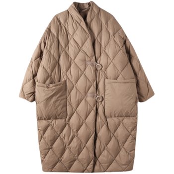 Off-season down cotton jacket is literary and loose Off-season down cotton jacket is literary and loose