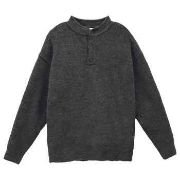 Yichen henley collar slouchy sweater Yichen henley collar slouchy sweater