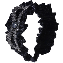 High-end and stylish headband with bow high cranium fashionable headband for women 2024 new hair bundle womens hairpin headwear
