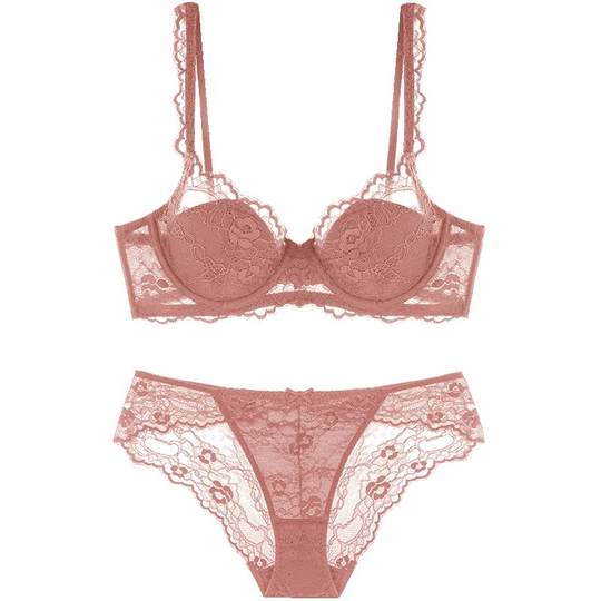 The popular big-breasted slimming pure lust lace bra