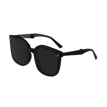 Women's high-end folding sunglasses that show face, small size, and protect against uv rays