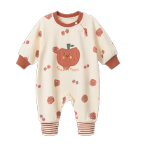 Infant jumpsuits for men and women in autumn and winter pure cotton warm home clothes for first-year gifts going out and sleeping clothes
