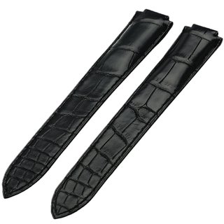 适用于卡地亚蓝气球表带真皮美洲鳄鱼皮原装凸口手表带男女款正品