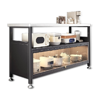 Youqin kitchen rack multi-functional cabinet sideboard multi-layer storage household microwave storage cabinet