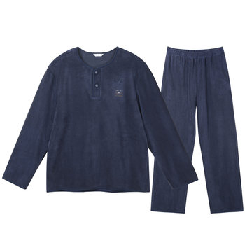 Shile couple polar fleece warm pajamas set