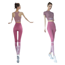 High-end yoga wear suit for women 2024 new slimming fitness top professional running internet celebrity temperament sportswear