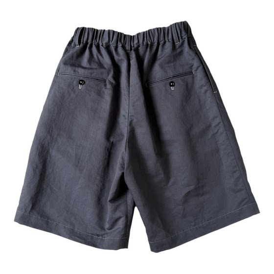 Late summer and early autumn elastic waisted shorts are light and loose
