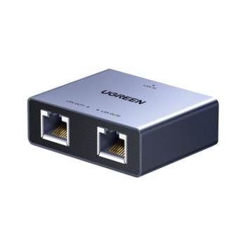 Greenlink 2-port gigabit switch one-to-two network cable splitter for two computers to access the internet at the same time converter 1-to-2 network adapter 100m broadband one-to-two