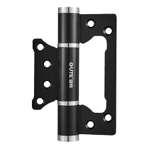 Solid-free notched primary-secondary invisible door hinge hydraulic buffer automatic door closing spring rebound special door camera