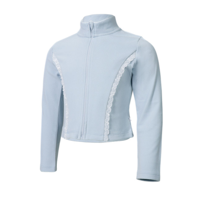 Sansha Sansha Children's Dance Jacket Autumn and Winter Warm Exercise Wear Top Lace Spliced ​​Pants Suit