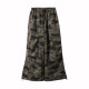 ກາງເກງເຮັດວຽກແບບ Camouflage ສໍາລັບແມ່ຍິງ 2026 ລະດູໃບໄມ້ປົ່ງໃຫມ່ ແອວສູງ ກາງເກງ ກາງເກງ ກາງເກງຂາກວ້າງ