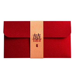 Wedding red envelope blessing card printing