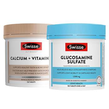 swisse Calcium + Vitamin D 150 capsules + swisse 180 capsules Aminoglycovitamin Calcium Tablets Chondroitin