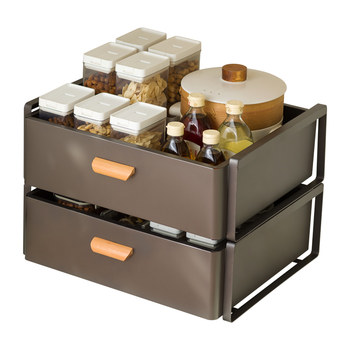 Eleven-dimensional punch-free cabinet pull-out storage rack