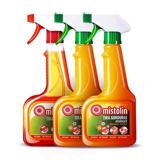 Kitchen Degreaser for Heavy Oil Stains, Powerful Stain Remover for Oil Fumes, Specialized Cleaning Agent for Range Hoods, 3 Bottles