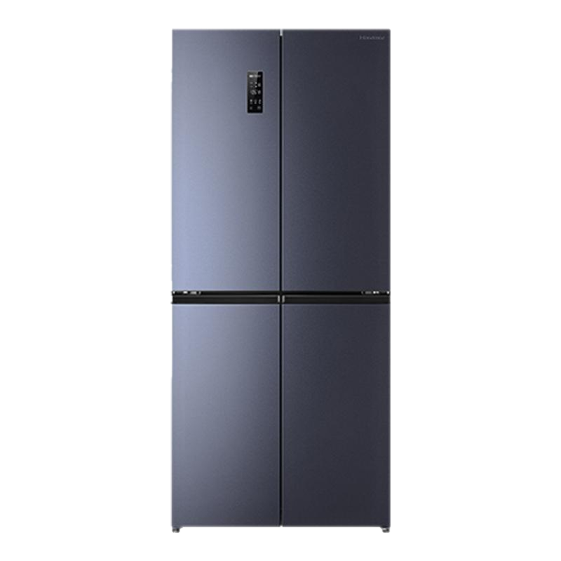 Hisense/海信十字门四开门家用冰箱430升一级能效大容量双变频