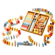Mobee domino train solid wood building blocks