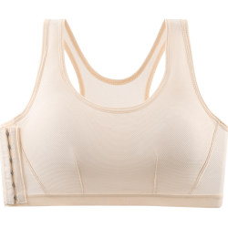 Antarctic corset bra for women with big breasts, ultra-flat shock-proof sports vest, thin les handsome t-wrapped breast reduction bra