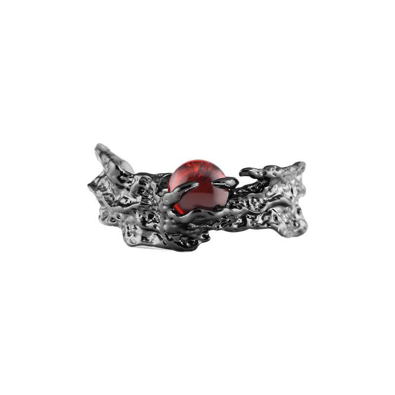 DOACH original black sun, moon and stars couple ring