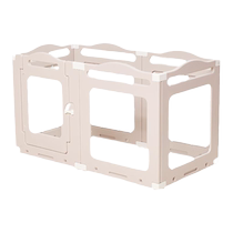 QTA pet fence anti-jailbreak indoor small dog cage acrylic transparent dog fence one room one living room and one bathroom
