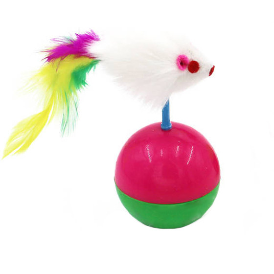 Cat toy set, no inverter mouse, hi teasing cat stick cage, mouse kitten, bell, feather toy
