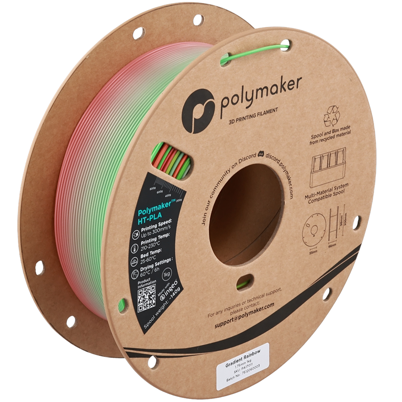 Polymaker HT-PLA耐高温3D列印耗材 1kg 1.75mm类ABS无需退火高速列印-Taobao-Tmall