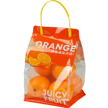 Xianyuan high-end Wogan kumquat handbag universal handbags self-sealing self-standing boutique fruit bag packaging apple ສີສົ້ມ