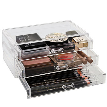 Cosmetic storage box dustproof drawer