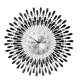 Living room wall clock wrought iron clock simple