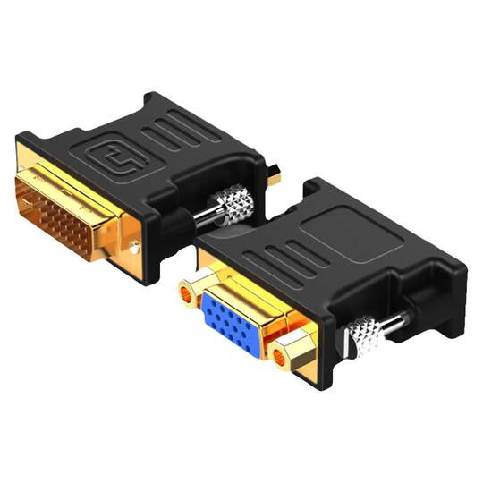 DVI to VGA connector 24+5 male to female desktop computer graphics card connection monitor vja interface