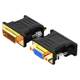 DVI to VGA connector 24+5 male to female desktop computer graphics card connection monitor vja interface
