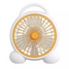 Desktop leaf fan soft sound multi-speed remote control