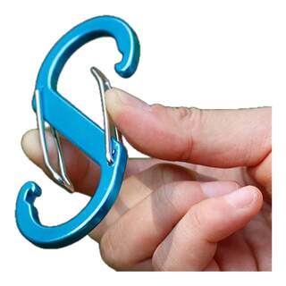 Outdoor s-shaped aluminum alloy buckle multi-function 8-character buckle carabiner quick-hang key chain hook kettle buckle backpack buckle