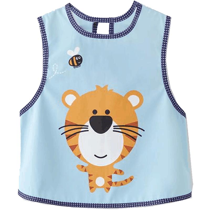 Summer baby eating coverall thin sleeveless bib