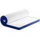 Zero-pressure memory foam roll-packed compression box spring mattress
