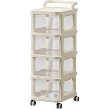 Snack storage rack baby supplies storage cabinet push cart