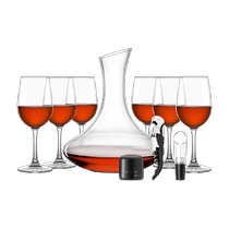 Cliton European glass red wine glass goblet home wine glass decanter set seahorse knife 10-piece set
