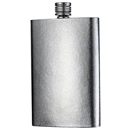 德国高档纯钛小酒壶2两3 5斤装白酒钛金属随身便携户外钛钢扁酒瓶