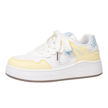 Pull back thick-soled white shoes for women, hot-selling sneakers