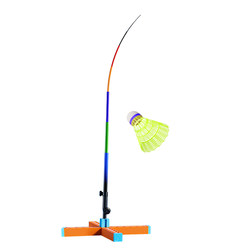 Outdoor Badminton Training Device for Children, Children's Day Gift, Single Badminton Rebound Self-Playing Training Device for Solo Play